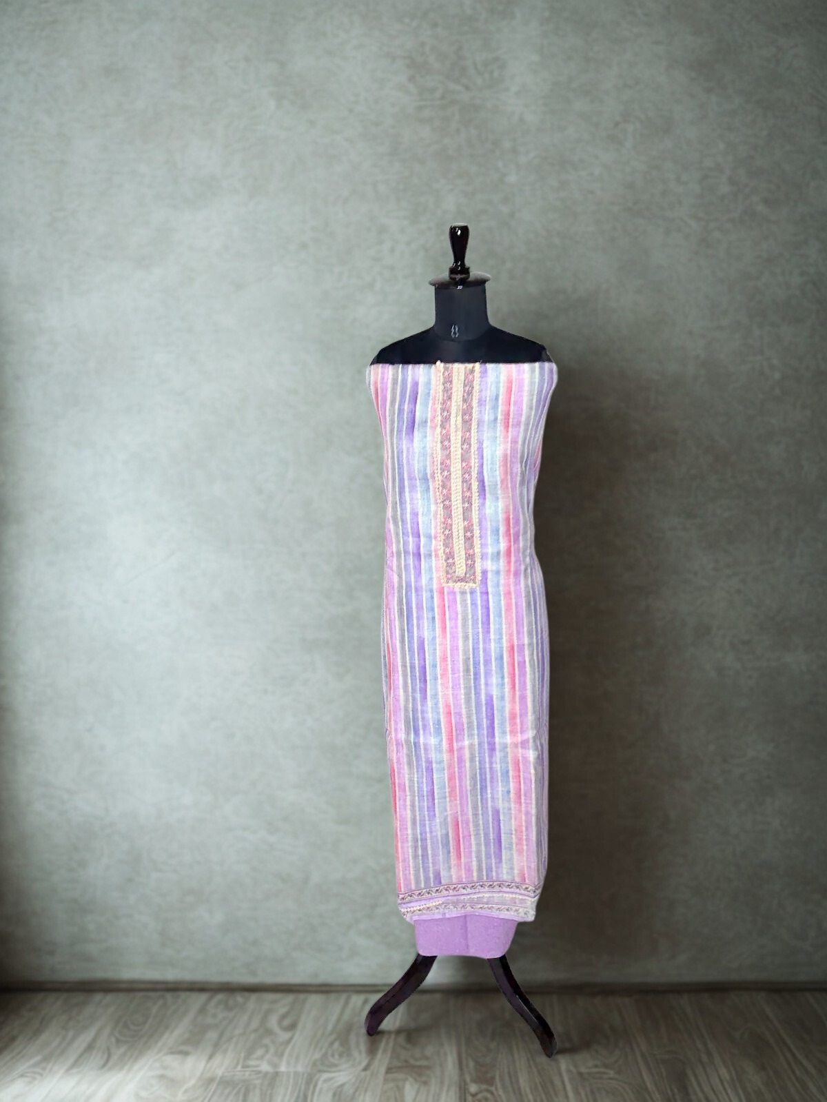 Pastel Lavender Striped Suit Set