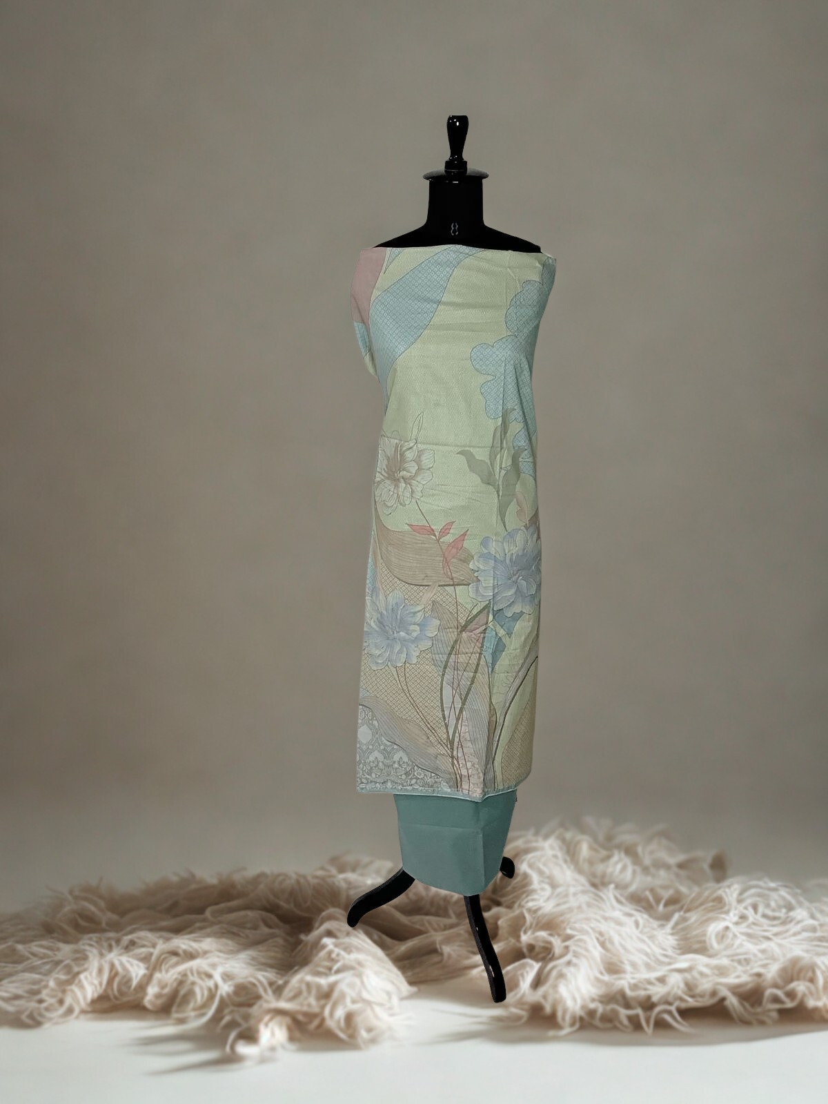 Pastel Floral Printed Suit Set