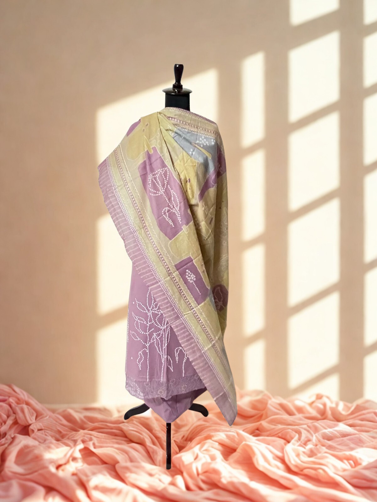 lavender shade Embroidered Suit 